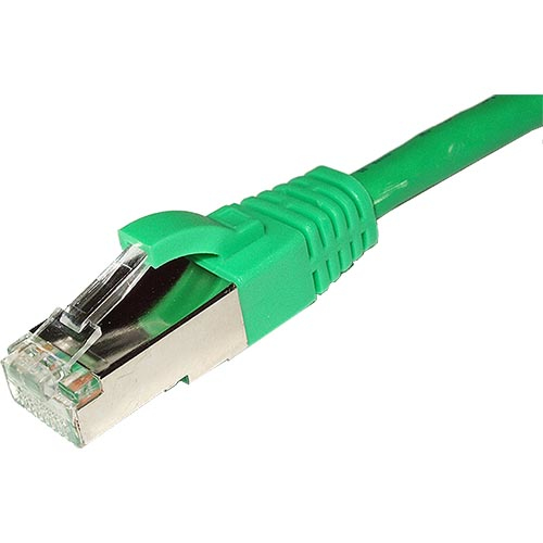 10m Cat6 RJ45 Green F/UTP LSOH 26AWG Snagless Booted Patch Lead – Cablenet