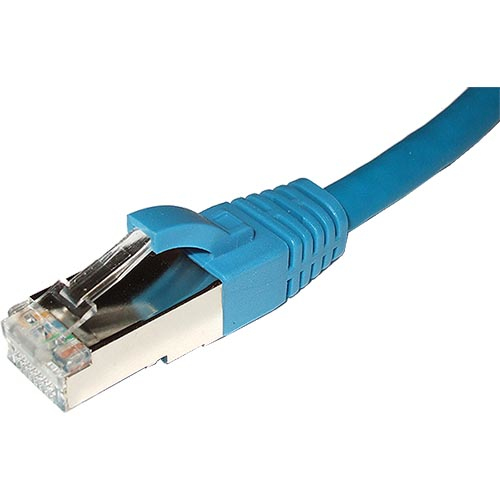 1m Cat6 RJ45 Blue F/UTP LSOH 26AWG Snagless Booted Patch Lead – Cablenet