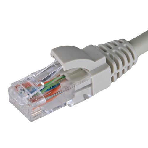 2m Cat5e RJ45 Grey U/UTP LSOH 24AWG Snagless Booted Patch Lead – Cablenet