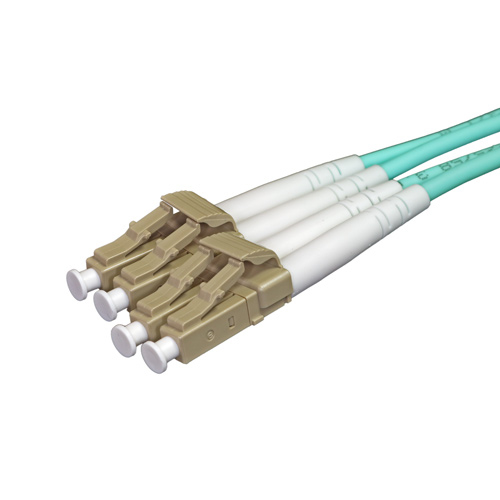 2m OM4 50/125 LC-LC Duplex Aqua LSOH Fibre Patch Lead – Cablenet