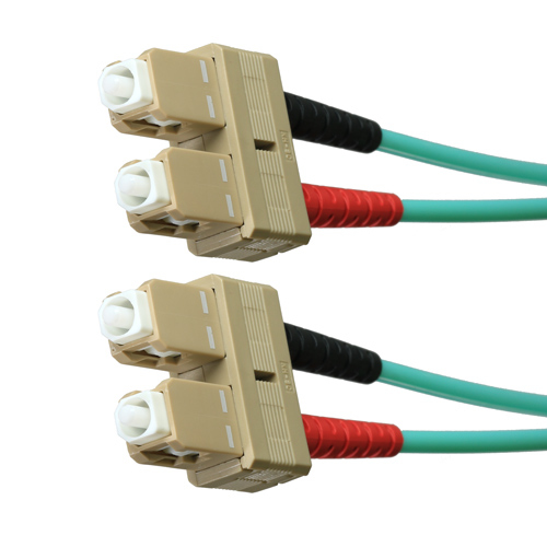 2m OM3 50/125 SC-SC Duplex Aqua LSOH Fibre Patch Lead – Cablenet