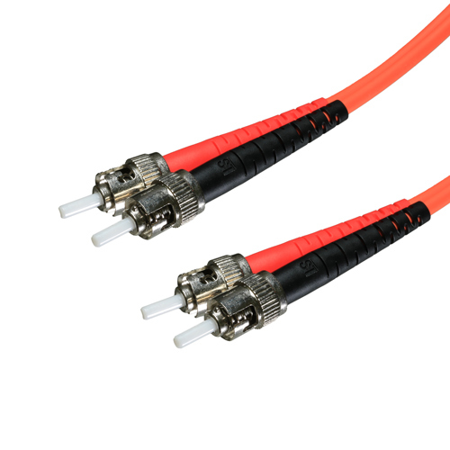 2m OM3 50/125 ST-ST Duplex Orange LSOH Fibre Patch Lead – Cablenet