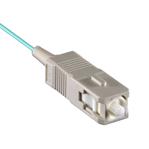 1m OM4 50/125 SC Pigtail Aqua Fibre Pigtail 900um – Cablenet