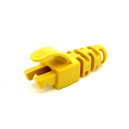RJ45 Snagless Strain Relief Flush Boot Yellow 6.5mm – Cablenet