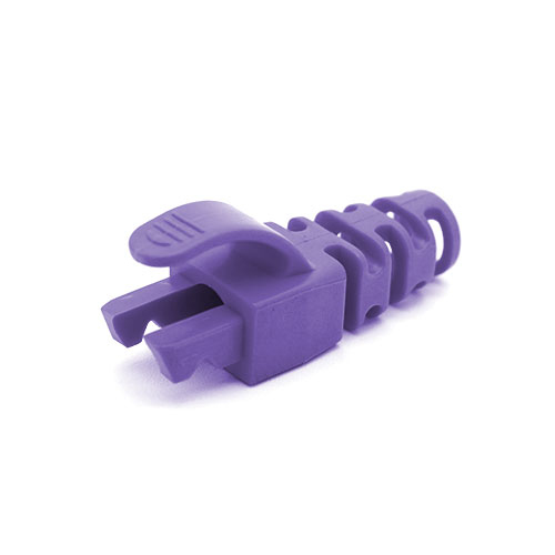 RJ45 Snagless Strain Relief Flush Boot Violet 6.5mm – Cablenet