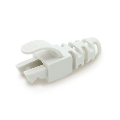 RJ45 Snagless Strain Relief Flush Boot White 6.5mm – Cablenet