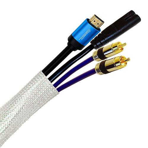 25m Braided Sleeving 18mm-32mm (45mm max) LSOH White – Cablenet