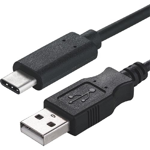 2m USB 3.1c Male - USB 2.0 Type A Male Black Cable – Cablenet