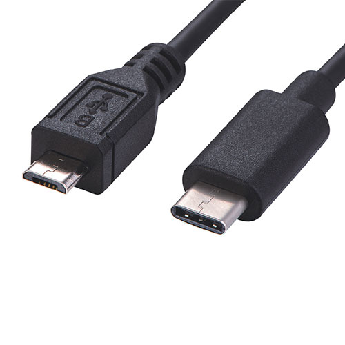 2m USB 3.1c - USB 3.0 Micro Type B Male Black Cable – Cablenet