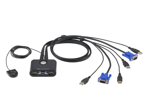 2-Port USB INLINE CABLED KVM Switch – ATEN