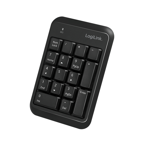 Keypad, Bluetooth 5.1, 17 keys, black – LogiLink