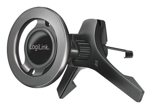 Smartphone car holder, magnetic, for round air vents – LogiLink