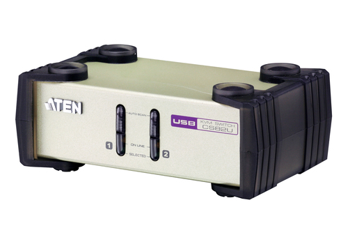 2 PORT KVM SWITCH - VGA & USB/PS2 (1.2M CABLES) – ATEN