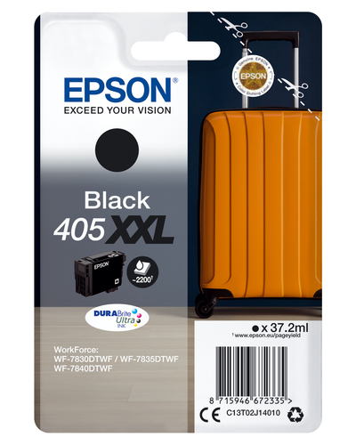 Epson Singlepack Black 405XXL DURABrite Ultra Ink – Epson