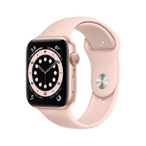 WATCH SERIES 6 GPS 40MM GLD AC PK SAND SPORT BAND – Apple