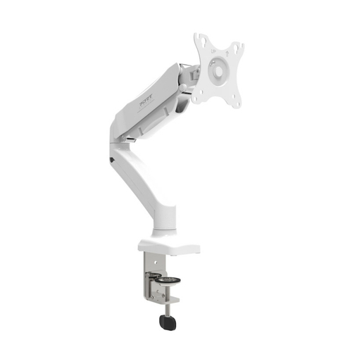 MONITOR ARM VESA SINGLE SCREEN WHITE – Port