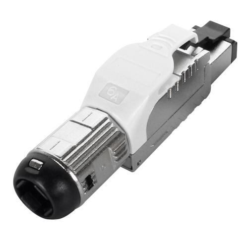 Cat6a RJ45 FTP Field Termination Plug With White Latch – Cablenet