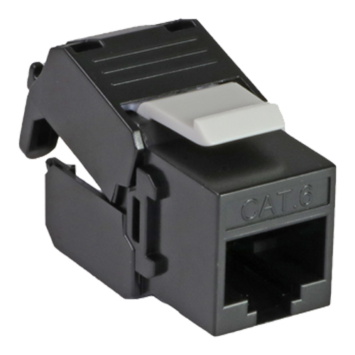 Cat6 UTP Tool-Less Keystone Jack Black – Cablenet