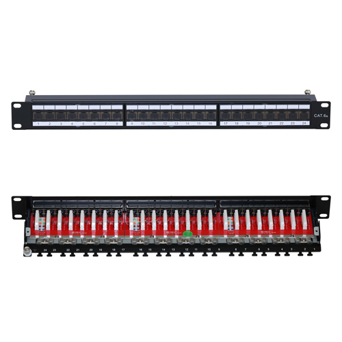 24 Port Cat6a FTP 1u PCB Patch Panel – Cablenet