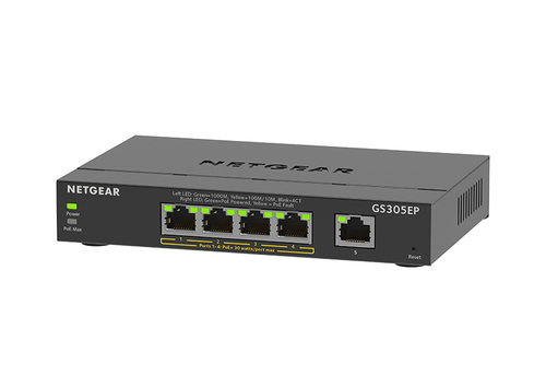 5PT GE PLUS SWCH W/ POE+ – Netgear
