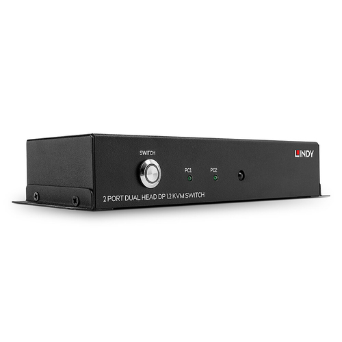 2 Port Dual Head DisplayPort 1.2 KVM Switch – Lindy