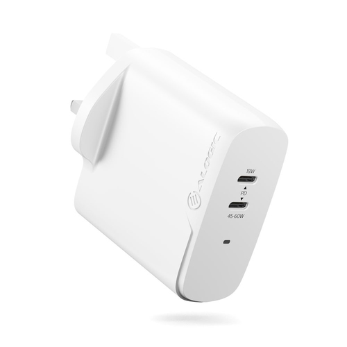 2X68 Rapid Power 63W GaN Charge UK – ALOGIC