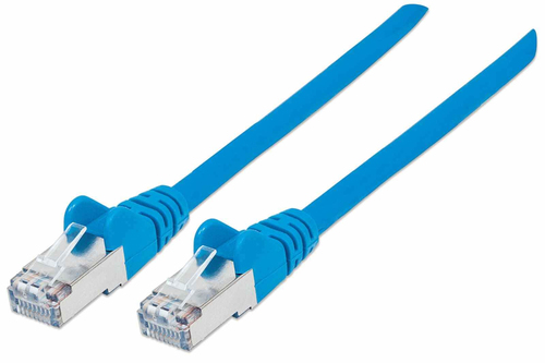 NETWORK CABLE CAT7/PLUG 6A COPP -3M BLUE S/FTP SNAGLESS/BOOTED – INTELLINET