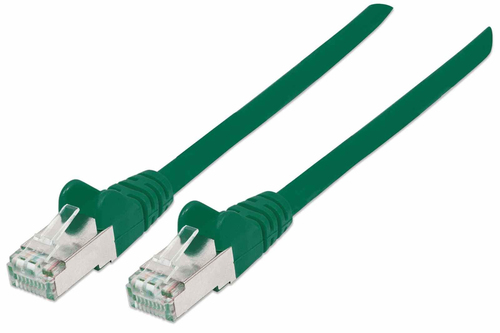 NETWORK CABLE CAT7/PLUG 6A COPP -30M GREEN S/FTP SNAGLESS/BOOTED – INTELLINET
