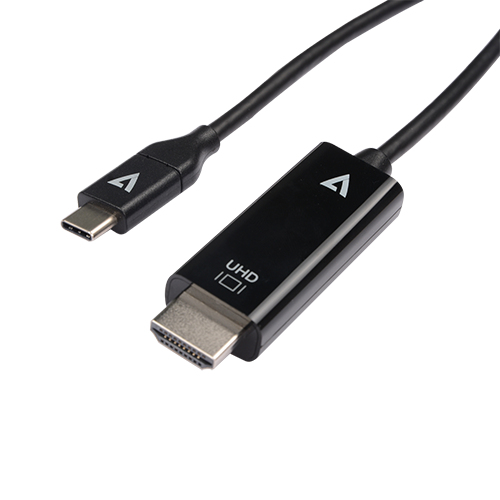 USB-C TO HDMI 2.0 CABLE 1M BLK VID / DATA CABLE 21.6GBPS 4K UHD – V7