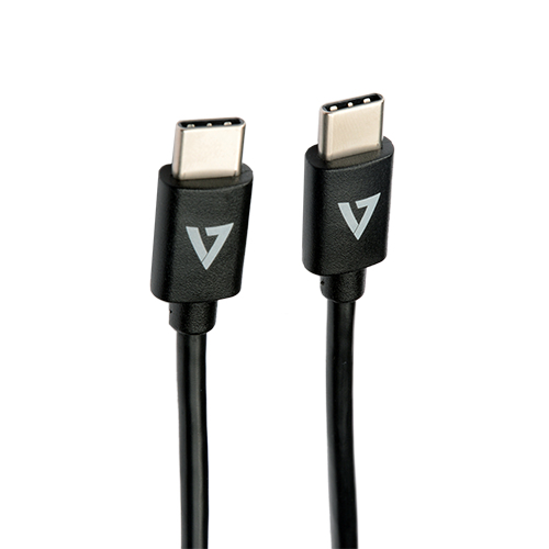 USB-C 2.0 CABLE 480MBPS 1M BLK USB-C DATA / PWR CABLE480MBPS 3A – V7