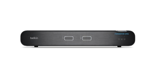Belkin Universal Secure Dual-Head - 2nd Generation - KVM / audio switch - 2 x KVM / audio - 1 local user - desktop - TAA Compliant – Belkin Components