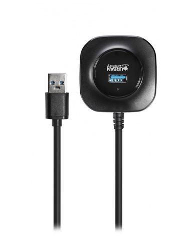 MINI USB 3.0 HUB 4 PORTS BLACK – Urban Factory