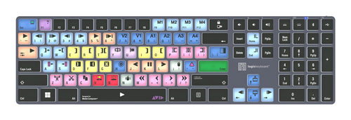 Wireless backlit keyboard designed for Avid Media Composer - Windows – LogicKeyboard
