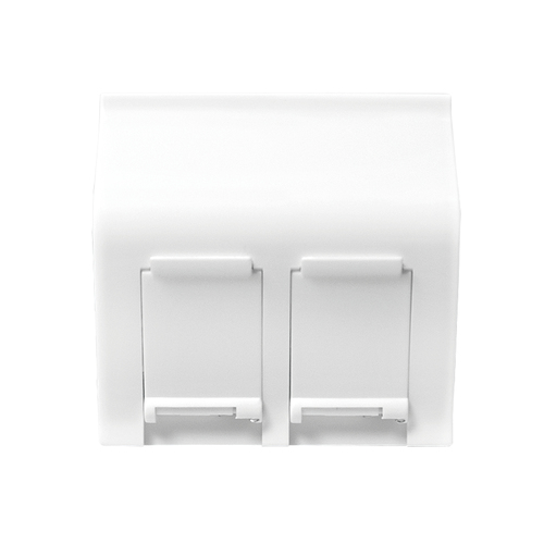 French Face Plate 45� type, 45*45 mm, 2 Port, white – LogiLink