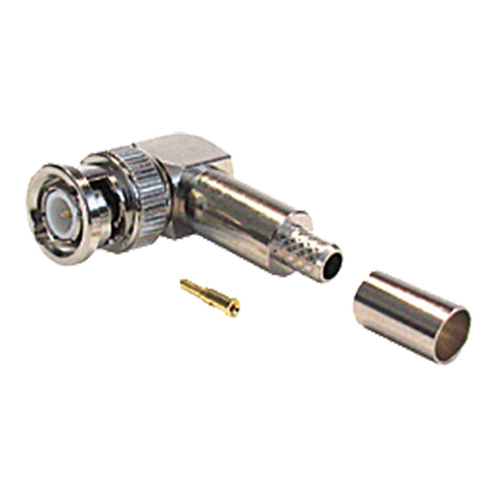 BNC Right Angle Crimp Plug RG59 Turned – Cablenet