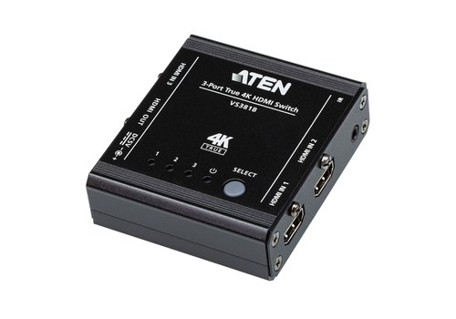 VS381B 3-Port True 4K HDMI Switch – ATEN