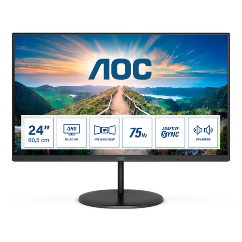 Q24V4EA 23.8 INCH IPS 2560x1440 MM DP HDMI – AOC