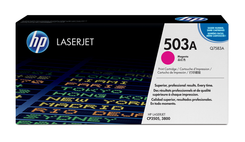 HP 503A - Q7583A - 1 x Magenta - Toner cartridge - For Color LaserJet 3800, 3800dn, 3800dtn, 3800n, CP3505, CP3505dn, CP3505n, CP3505x – HP Inc