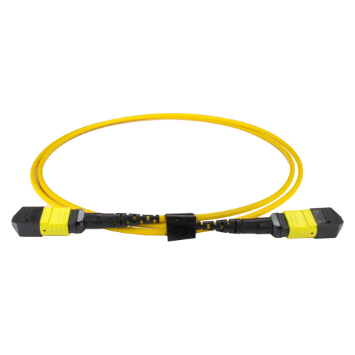 10m OS2 MPO (F) to MPO (F) Female 12F Yellow Trunk Cable Method B – Cablenet