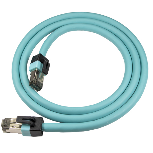 1m Ultimate 40G Cat8 5G Aqua S/FTP LSOH 24AWG Snagless Patch Lead – Cablenet