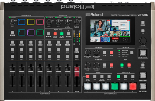 Ultra-compact audio/video mixer with direct streaming encoders – Roland Systems Group