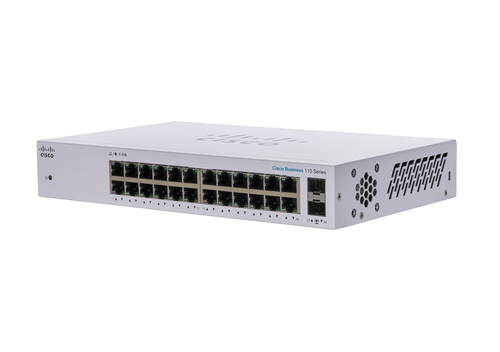 CBS110 UNMANAGED 24-PORT GE 2X1G SFP SHARED – Cisco Systems