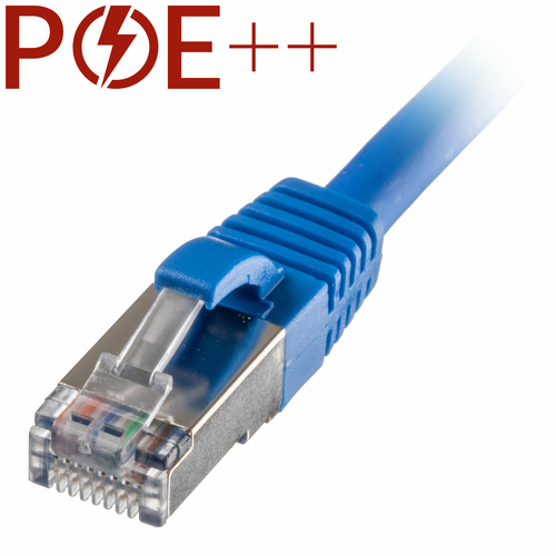 10m Cat6a RJ45 Blue S/FTP LSOH 26AWG Snagless Booted Patch Lead – Cablenet