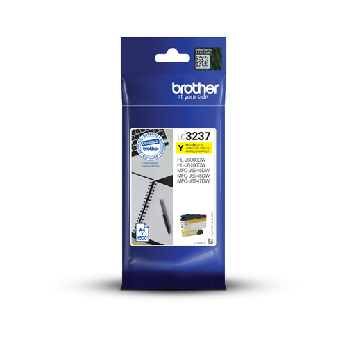 LC-3237Y INK CARTRIDGE YELLOW F/HL-J6000DW/J6100DW MFC-J5945DW – Brother