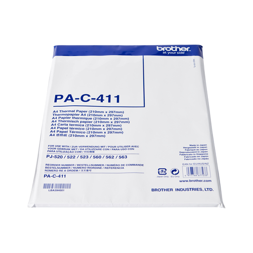 PA-C-411 THERMOPAPER 100 BL. A4 F/ PJ-6XX – Brother
