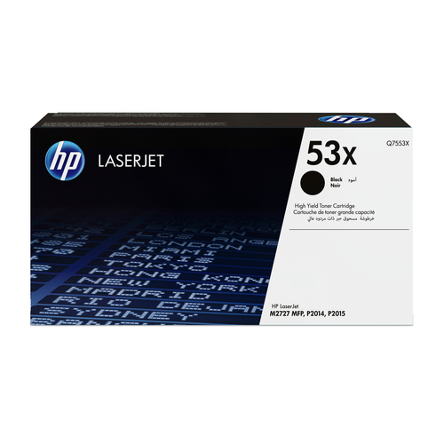 TONER CARTRIDGE 53X BLACK F/ LJ P2015 7000 PAGES – HP Inc