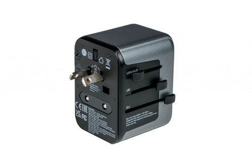 Verbatim UTA-03 Universal Travel Adapter USB C 2 X A,B – Verbatim