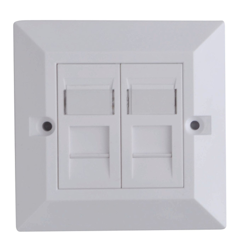 CAT6 Faceplate Dual Gang UK – Lanview