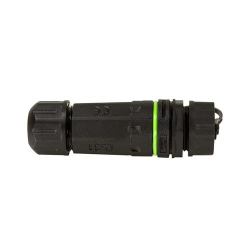 Waterproof fiber optic Simplex SC connector with cable gland and dust cap – LogiLink