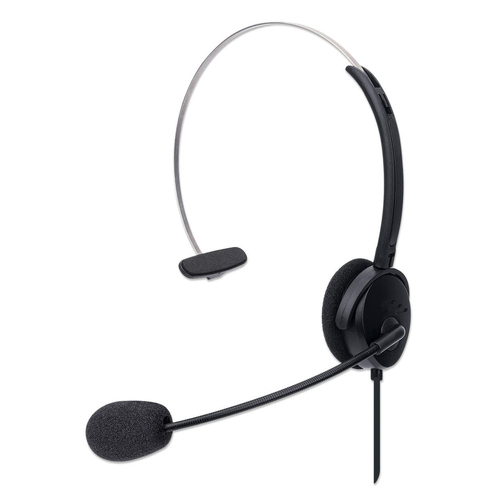 HEADSET MONO USB-A OVER-EAR- POLYBAG ADJUSTABLE MICROPHONE – INTELLINET